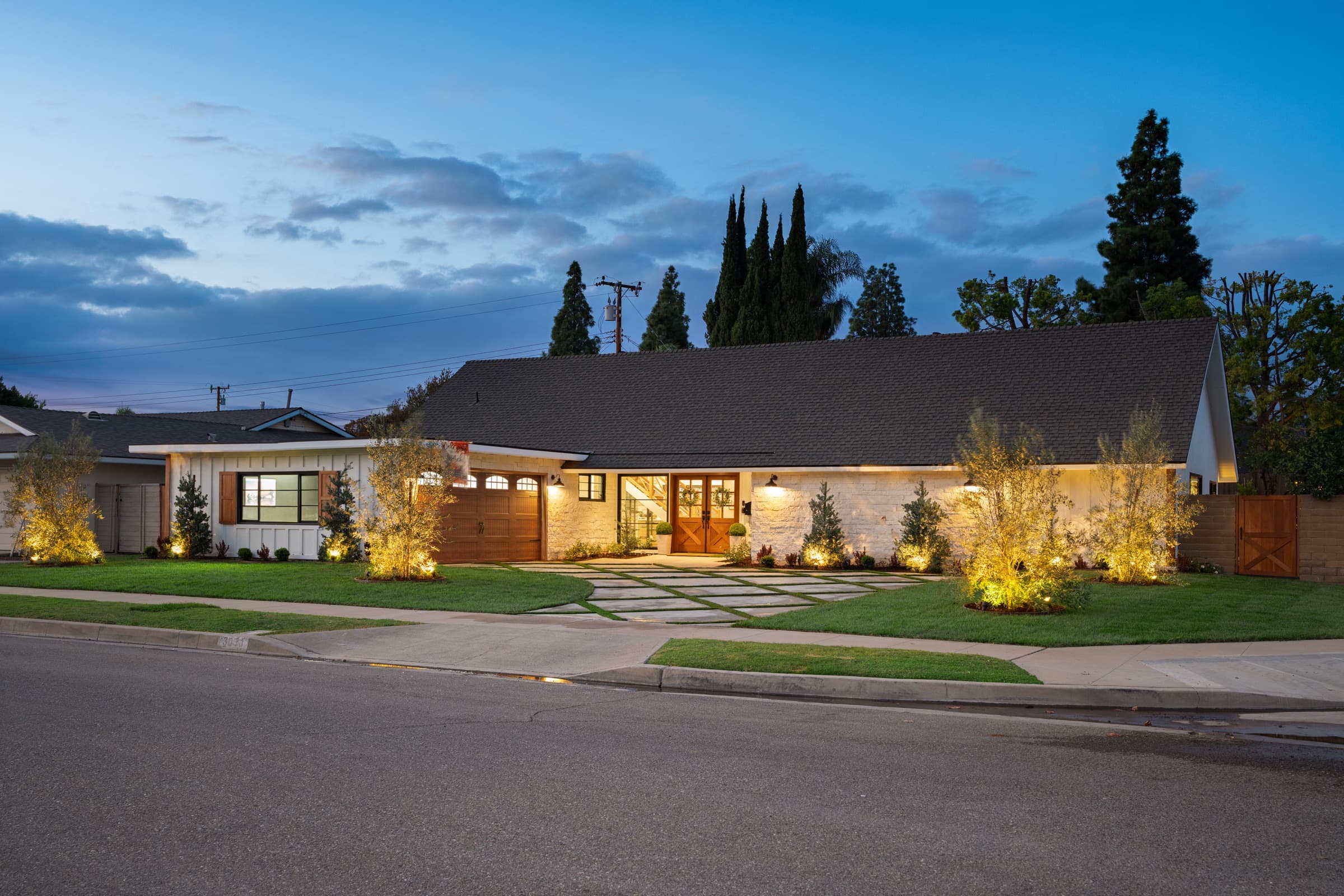 3031 Elgin Pl, a Harber Media listing shoot at twilight