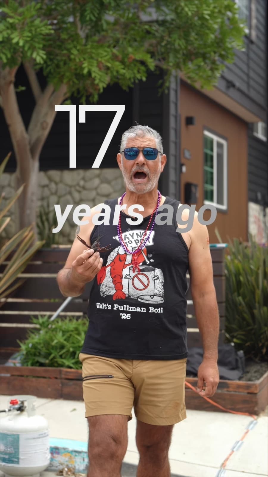 Vertical branding reel thumbnail of an agent at an outdoor gathering